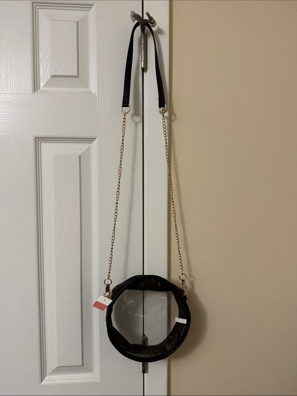 Clear Circular Chain Crossbody